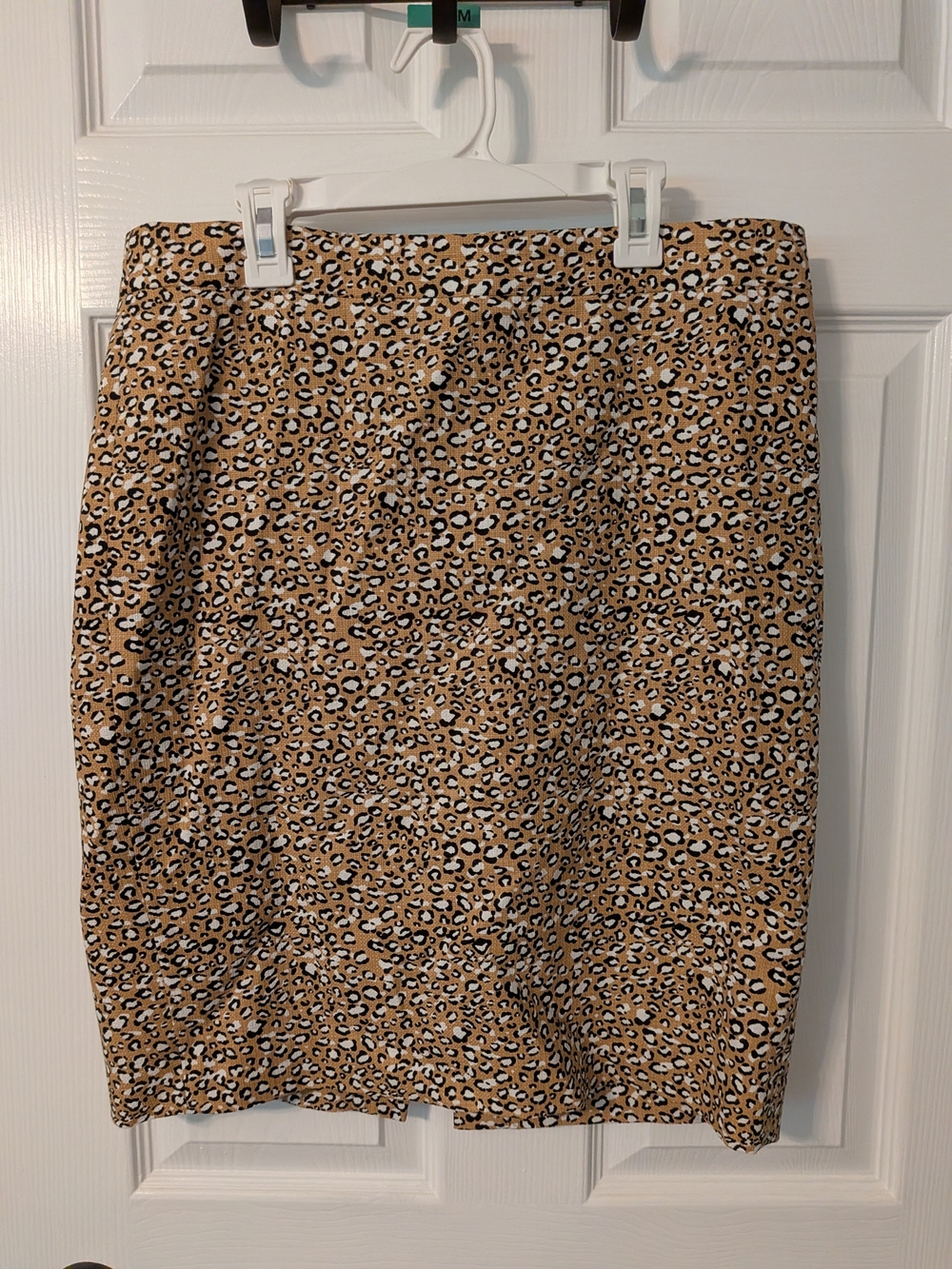 J. Crew Leopard Print Pencil Skirt in Tan and Black